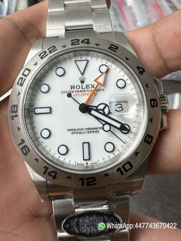 VSF Rolex Explorer II 226570 42mm White Dial Oystersteel Oyster Bracelet Dandong 3285 Movement 0 VSF Rolex Explorer II 226570 42mm White Dial Oystersteel Oyster Bracelet Dandong 3285 Movement 0