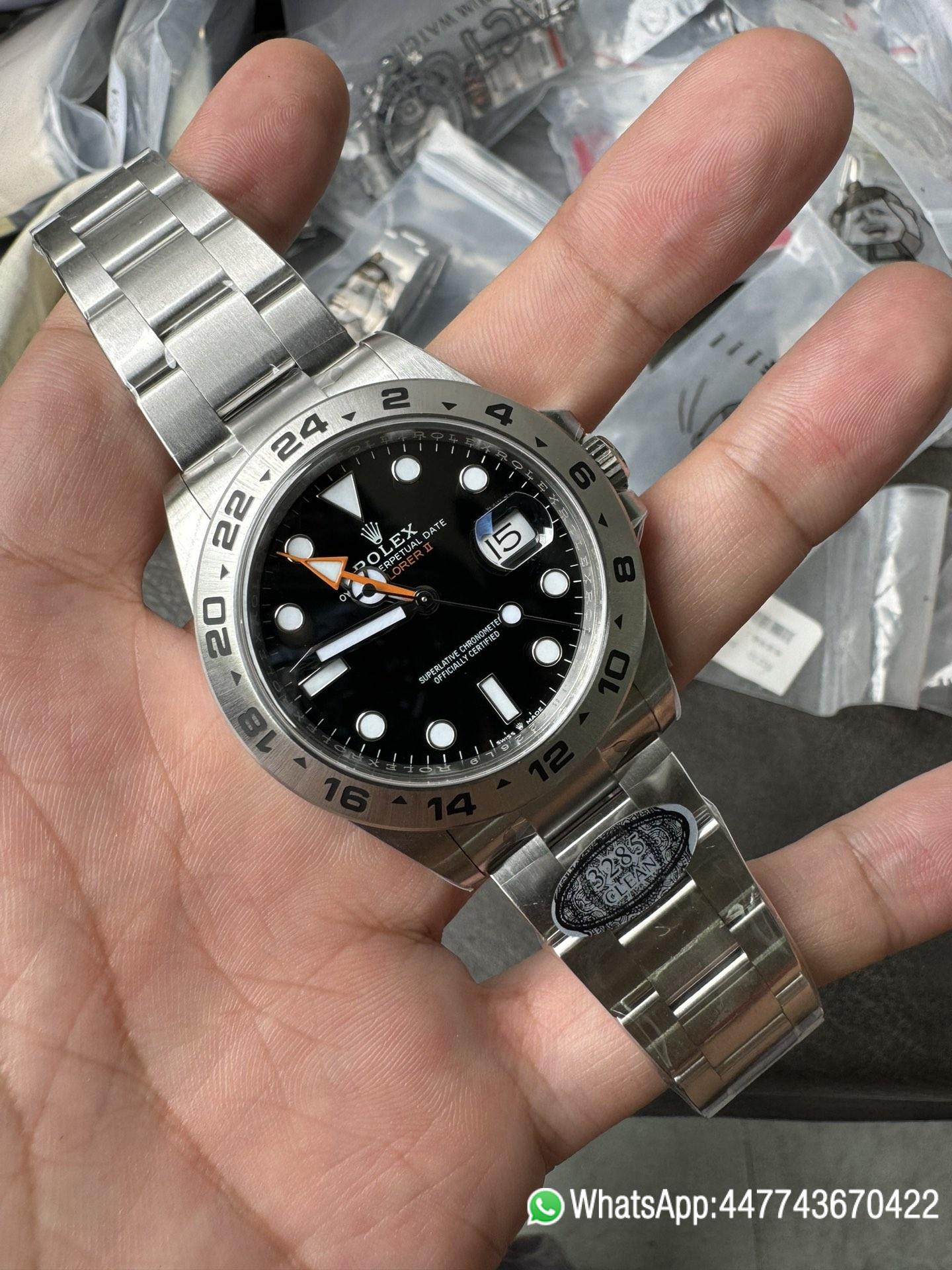 VSF Rolex Explorer II 226570 42mm Black Dial Oystersteel Oyster Bracelet Dandong 3285 Movement 03 VSF Rolex Explorer II 226570 42mm Black Dial Oystersteel Oyster Bracelet Dandong 3285 Movement 03